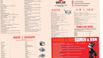 Hungry Sumo menu