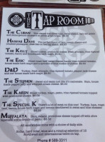 Tap Room menu