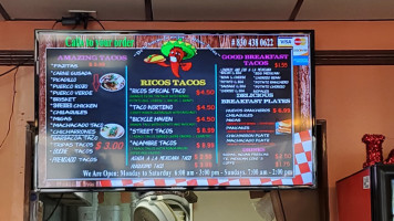 Ricos Tacos Mexican Food inside
