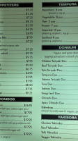 Sushi N More menu