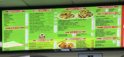 Gracielas Taco Shop menu