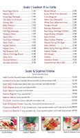 Sushi Coast menu