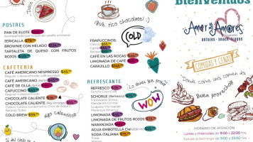 Amor De Mis Amores menu