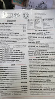 Stein's Market And Deli menu
