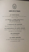 Le Bistrot Du Gabriel menu