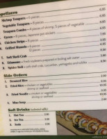 Sushi Ya menu