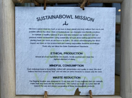 Sustainabowl menu