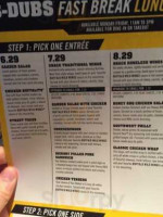 Buffalo Wild Wings Muncie menu