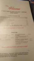 Flame Restaurant Bar menu