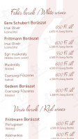 Elixír Restaurant Café Bar menu