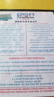 O'brien's Southern Diner menu