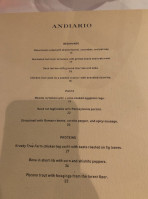 Andiario menu