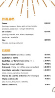 Meson La Rueda menu