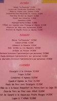 La Pinyareda menu