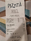 Pizzita menu