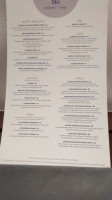 Blu Lounge menu