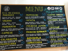 PIZZERI 85XCIENTO menu