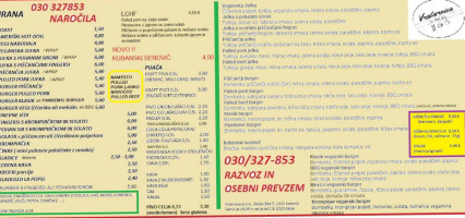 Vratarnica Kamnik menu