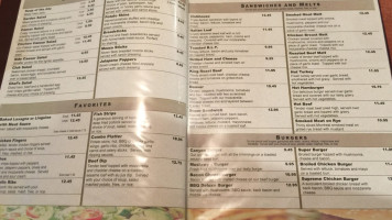 Canyon Grill menu