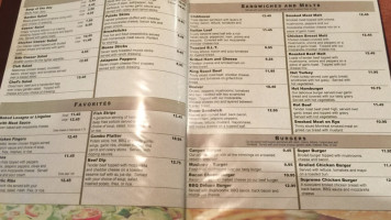 Canyon Grill menu