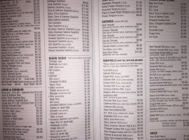 Sushi Town menu