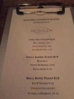 Nitrogen Bar, Grill, and Sushi menu