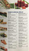 Kumo Hibachi Steakhouse menu