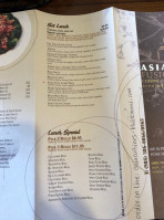 Asian Fusion Cuisine menu