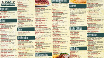 Country Oven menu