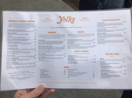 Yolks menu