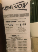 Sushi King House menu
