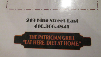 Patrician Grill food