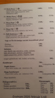 Bagolyvár Pizzéria és Söröző menu