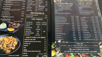Tree House Thai menu