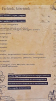 Kovács Kocsma menu