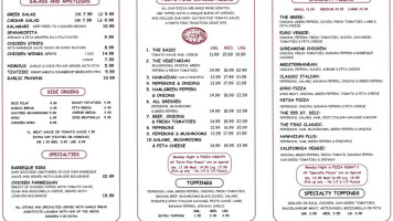 Porto Fino Express menu