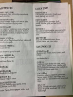 Player's Pub Grub menu