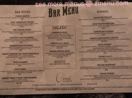 Crave Brasserie Wine Bar menu