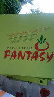 Pizzetteria Fantasy menu