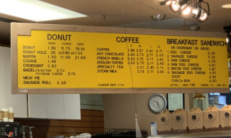 Gourmet Donuts Coffee inside
