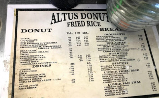 Altus Donuts Fried Rice menu