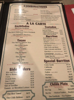 Marieta's Mexican Food menu