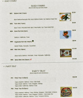 Sushi House menu