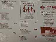 Red Lantern Chinese Restaurant menu