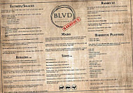 BLVD Restaurant menu
