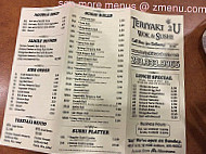 Teriyaki 2u menu