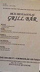 Grill menu