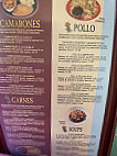 El Columpio menu