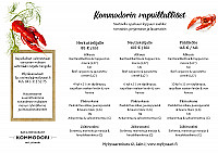 Ravintola Kommodori menu