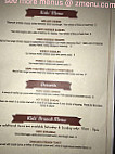Zephyr Grill Bar menu
